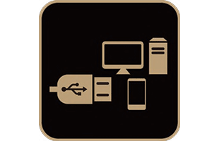 icon illustration representing integrated audio interface in Yamaha THR30IIA Wireless